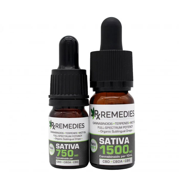 CBD+CBDA+CBG MultiCannabinoid Sublingual Drops with Sativa Terpenes 1500mg